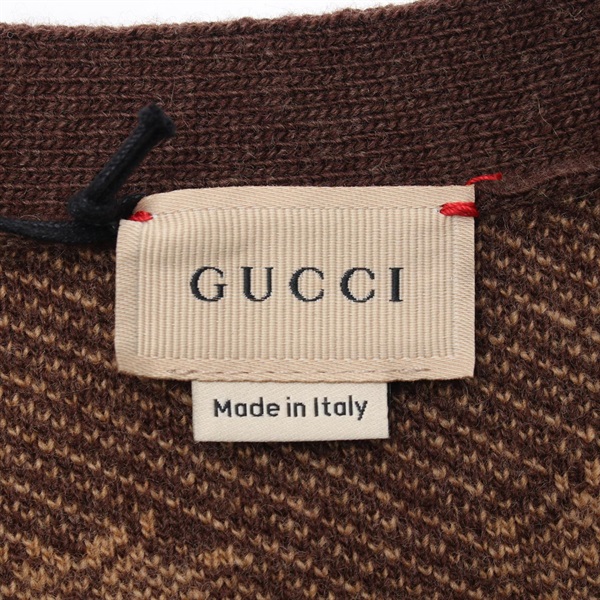 GUCCI - 未使用 JPタグ 2021 グッチ GUCCI 638323 チルドレンズ GGストライプジャガード Vネックカーディガン 12/ネイビー ウール【2400014488739】 グッチ(GUCCI)グッチ チルドレンズ GGストライプジャガード