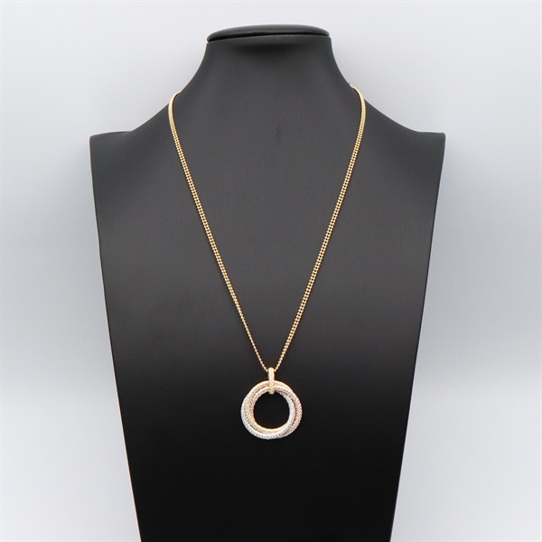 カルティエ(CARTIER)カルティエ トリニティ ネックレス ラージ パヴェ