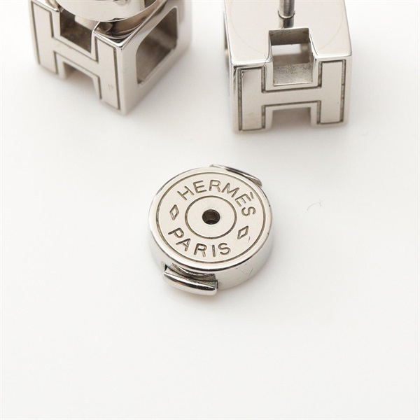 エルメス(HERMES)エルメス カージュドアッシュ Hキューブ ピアス