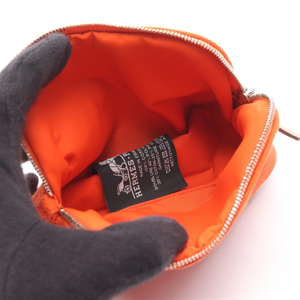 エルメス(HERMES)エルメス ボリードポーチ ミニミニ オランジュ フー  