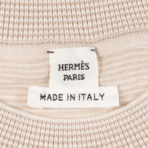 極美品　HERMES エルメス　ツイルレーヌ　セーター　トップス　ベージュ 楽天市場】HERMES エルメス TWILLAINE ツイルレーヌ 切り替え