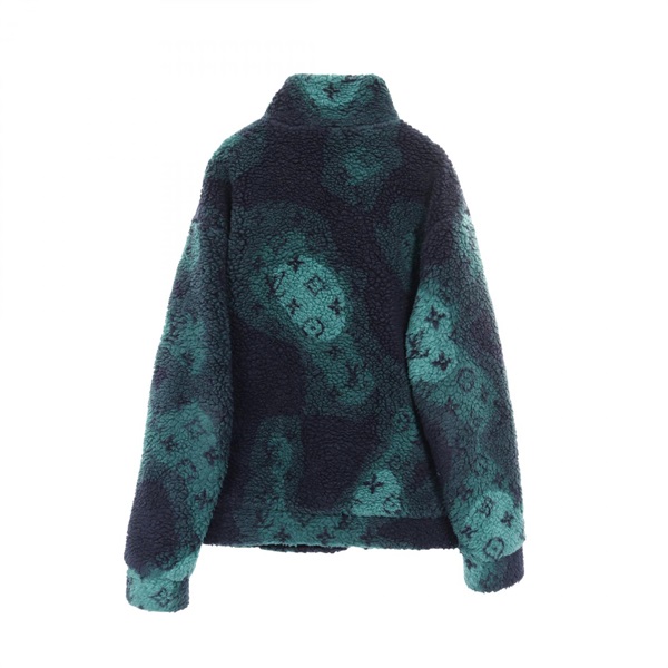 ルイ・ヴィトン LOUIS VUITTON モノグラム ジャガード 衣料品 アウター ウール ポリエステル メンズ グリーン系 / ネイビー系 HOY15W 【中古】 ルイ・ヴィトン(LOUIS VUITTON)ルイ・ヴィトン モノグラム ジャガード