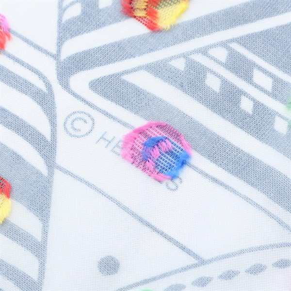 エルメス(HERMES)エルメス カレ60 モスリン SANGLES EN ZIGZAG BANDANA  