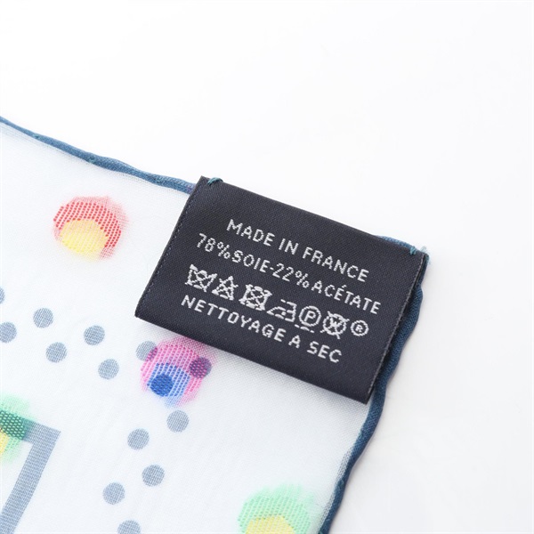 エルメス(HERMES)エルメス カレ60 モスリン SANGLES EN ZIGZAG BANDANA  