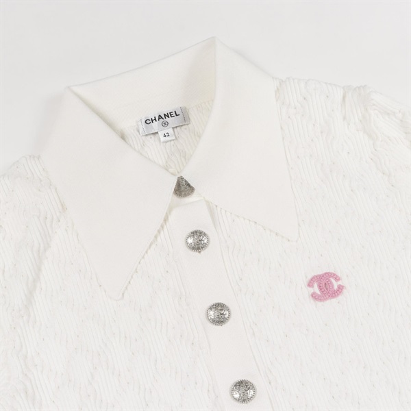 シャネル CHANEL 半袖 トップス サマーニット ココマーク ポロシャツ