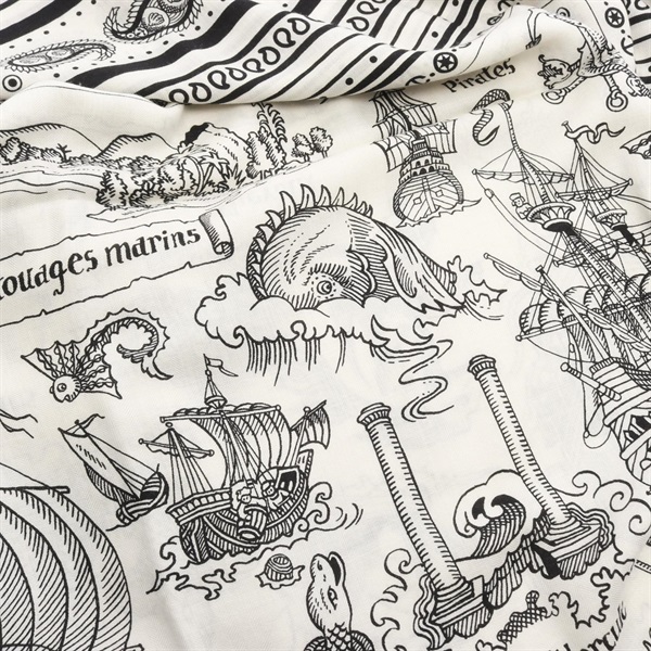 エルメス(HERMES)エルメス カレジェアン カレ140 Tatouages Marins