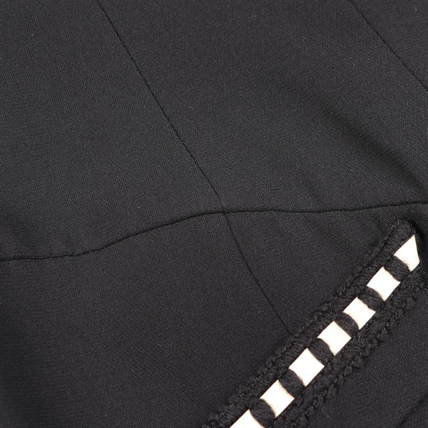 シャネル(CHANEL)シャネル カメリアボタン ノーカラージャケット