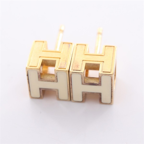 エルメス(HERMES)エルメス カージュドアッシュ Hキューブ ピアス