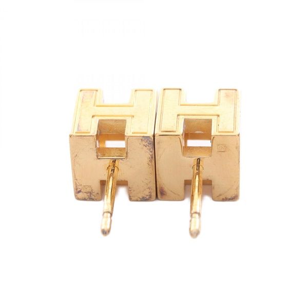 エルメス(HERMES)エルメス カージュドアッシュ Hキューブ ピアス