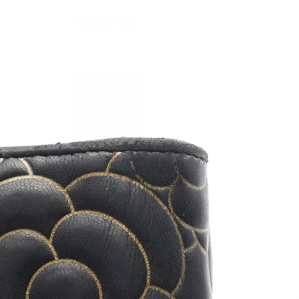 シャネル(CHANEL)シャネル ココマーク カメリア 二つ折り長財布 財布