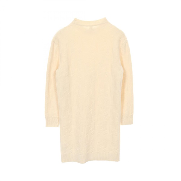【HERMES】エルメス コットンニット ワンピース チュニック オフホワイト系 HERMES】エルメス コットンニット ワンピース チュニック オフホワイト