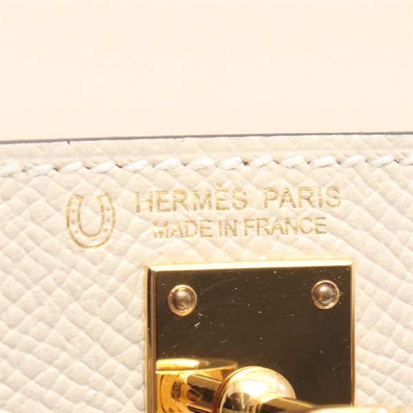 エルメス(HERMES)エルメス ミニケリー2 クレ グリアスファルト 外縫い