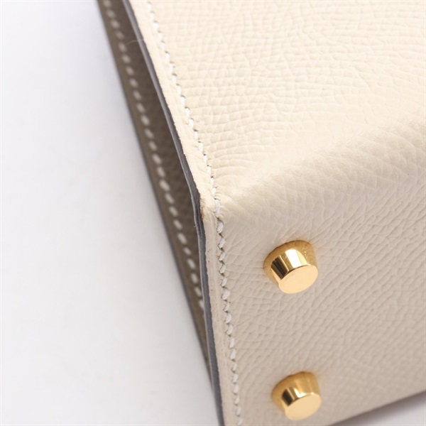エルメス(HERMES)エルメス ミニケリー2 クレ グリアスファルト 外縫い