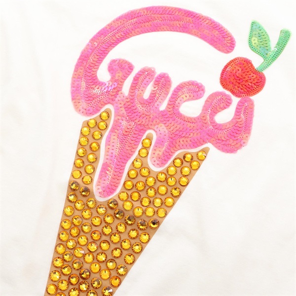 GUCCI アイスクリーム スパンコール TシャツXS 今日限定値下げ！ グッチ(GUCCI)グッチ アイスクリーム スパンコール ラインストーン