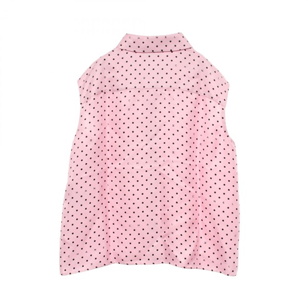 シャネル(CHANEL)シャネル ココマーク ドット ノースリーブ ブラウス
