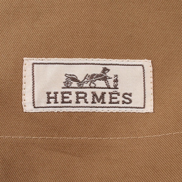 【美品】HERMES エルメス ステンカラーコート ベージュ フランス製 エルメス(HERMES)エルメス ステンカラーコート 衣料品 アウター メンズ