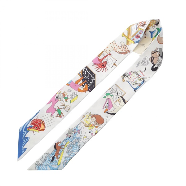 エルメス(HERMES)エルメス ツイリー ACADEMIA HIPPICA リボン スカーフ