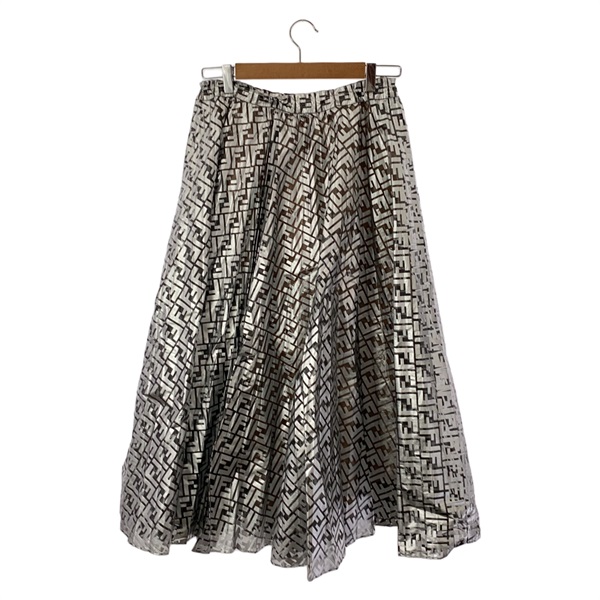 FENDI★フェンディ★シルクロングプリーツスカート38 フェンディ(FENDI)フェンディ ロングスカート ロングスカート