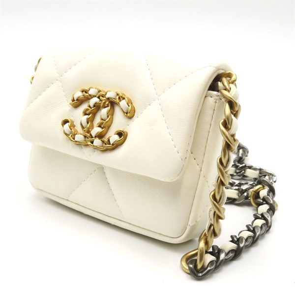 シャネル(CHANEL)シャネル シャネル19 チェーンフラップコインパース