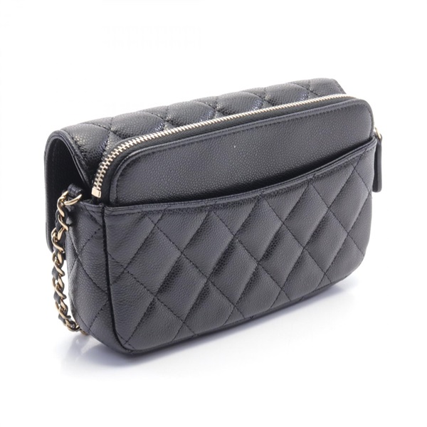 シャネル(CHANEL)シャネル マトラッセ チェーンフォンケースウォレット  