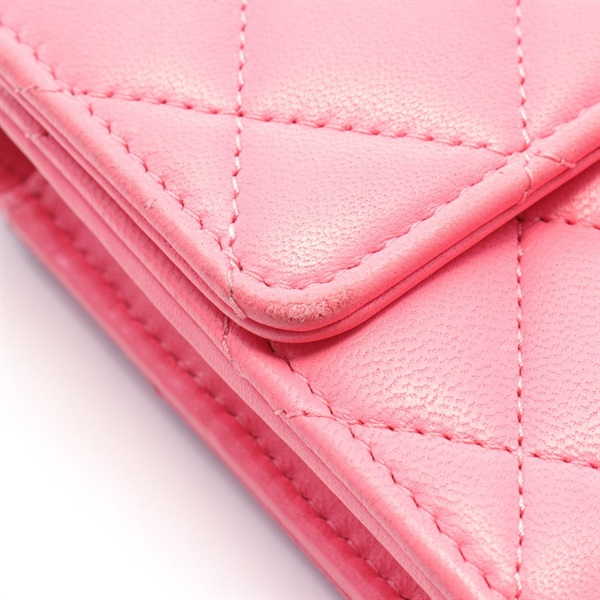 CHANELピンク長財布マトラッセ CHANEL（シャネル） 財布 レディース ブリリアントマトラッセ 2つ折り