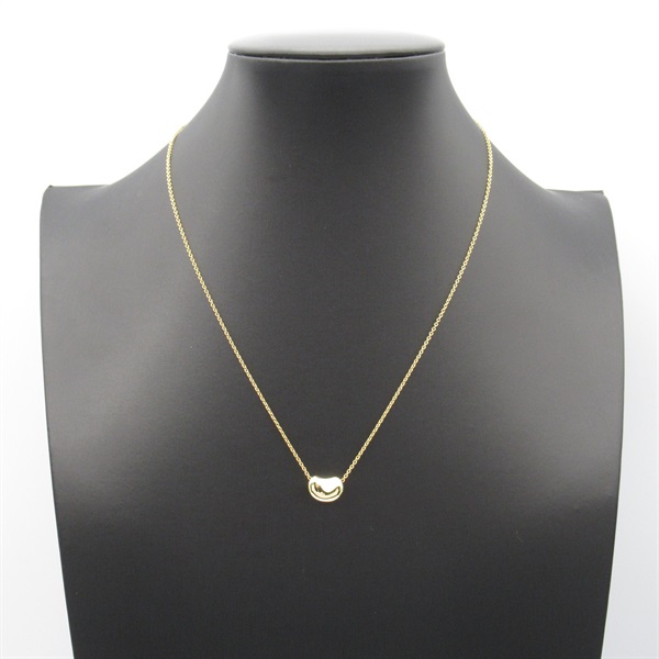 【ティファニー】【新品未使用、箱あり】ローズゴールド ビーン型ネックレス エルサ・ペレッティ™ ビーン デザイン ペンダント ローズゴールド、6.5