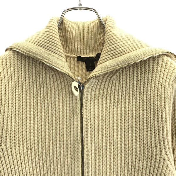 LOUIS VUITTON - ルイ・ヴィトン LOUIS VUITTON ロングニットカーディガン カーディガン 衣料品 トップス カシミヤ レディース ホワイト系 RW162W ONS FAKC04 【中古】 ルイ・ヴィトン(LOUIS VUITTON)ルイ・ヴィトン ロングニット