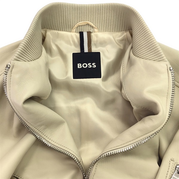 『新品タグ付』BOSS レザージャケット BOSS レザージャケット | ブラック | FARFETCH JP