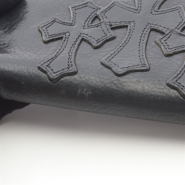 CHROME HEARTS 3セメタリークロスパッチ ウォレット長財布 クロムハーツRECFジップ3セメタリークロスパッチウォレット
