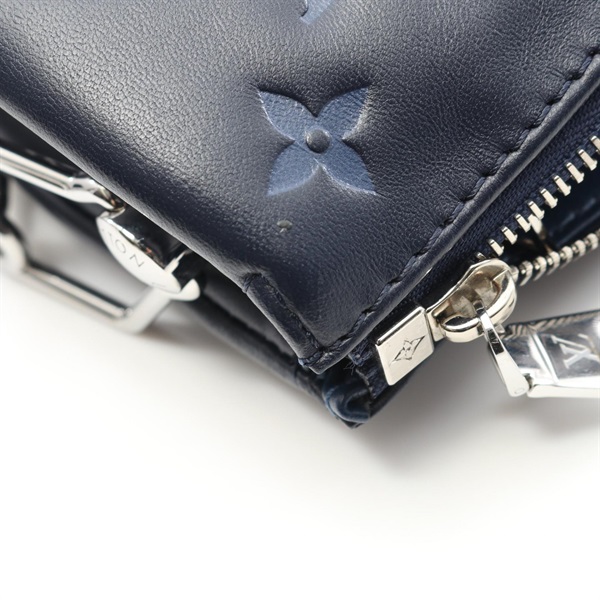 ルイ・ヴィトン LOUIS VUITTON クッサンPM ショルダーバッグ バッグ レザー モノグラム・エンボス レディース ネイビー系 M21282 【中古】 LOUIS VUITTON（ルイ・ヴィトン） クッサンPM ショルダーバッグ バッグ