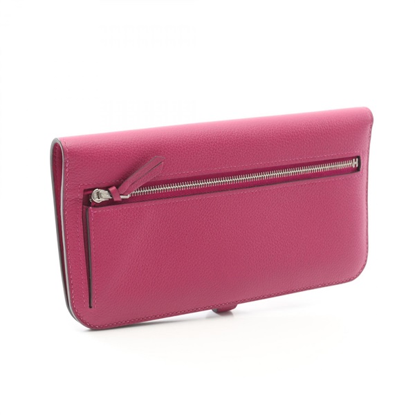 エルメス　ドゴンロング　長財布　ローズアザレア エルメス(HERMES)エルメス ドゴンロング 二つ折り長財布 財布