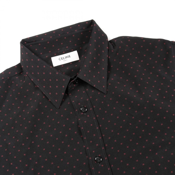 セリーヌ(CELINE)セリーヌ マイクロトリオンフプリント ルーズシャツ