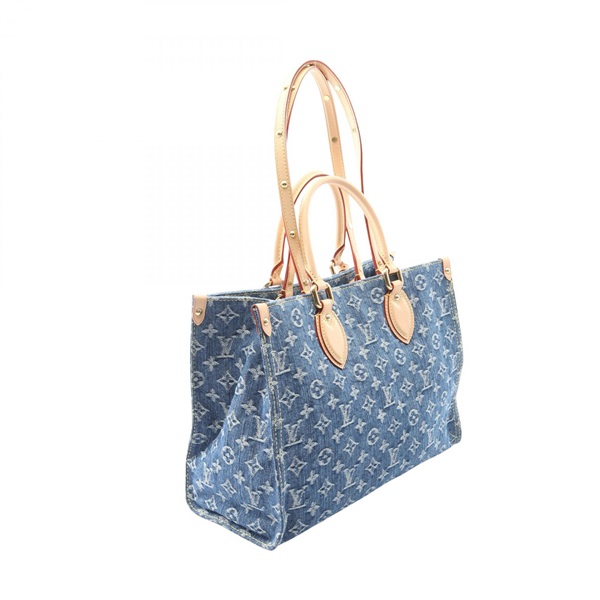 こ*い様 ルイ・ヴィトンデニムオンザゴーMM　箱付き新品 楽天市場】ルイヴィトン LVリミックス(モノグラム デニム) オンザゴー