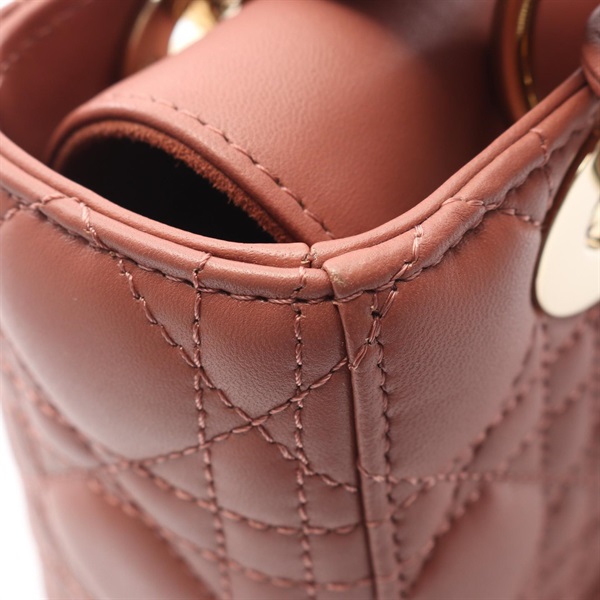 【美品】レディディオール　ショルダーバッグ　カナージュ　ボストン　スモール ディオール レディディオール スモール カナージュ ショルダーバッグ