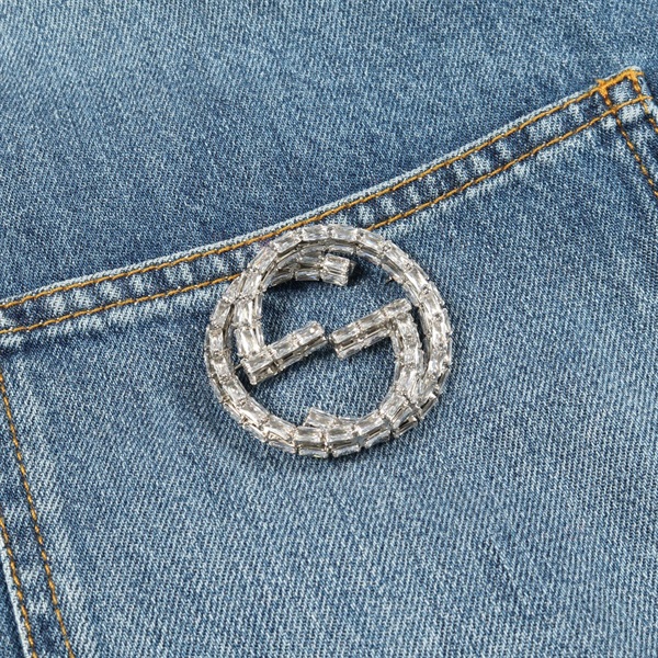 GUCCI - グッチ GUCCI WASHED ORGANIC DENIM SHIRT デニムジャケット 衣料品 アウター コットン レディース ブルー系 772882 【中古】 グッチ(GUCCI)グッチ WASHED ORGANIC DENIM SHIRT デニムジャケット