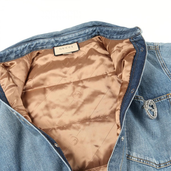 グッチ(GUCCI)グッチ WASHED ORGANIC DENIM SHIRT デニムジャケット