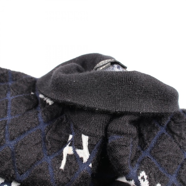 シャネル(CHANEL)シャネル ロゴ チェック ハイネック ニット 衣料品