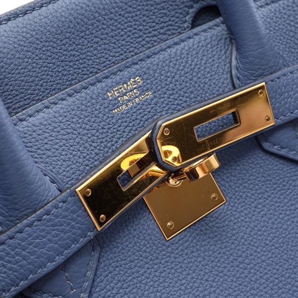 エルメス(HERMES)エルメス バーキン30 ブルーブライトン ハンドバッグ