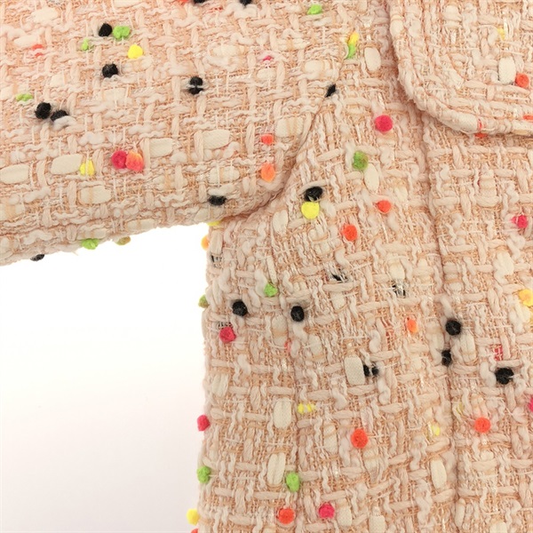 美品★CHANEL★ツイード★カフス★綺麗色★ジャケット★ブルゾン シャネル(CHANEL)シャネル ブルゾン 衣料品 アウター レディース