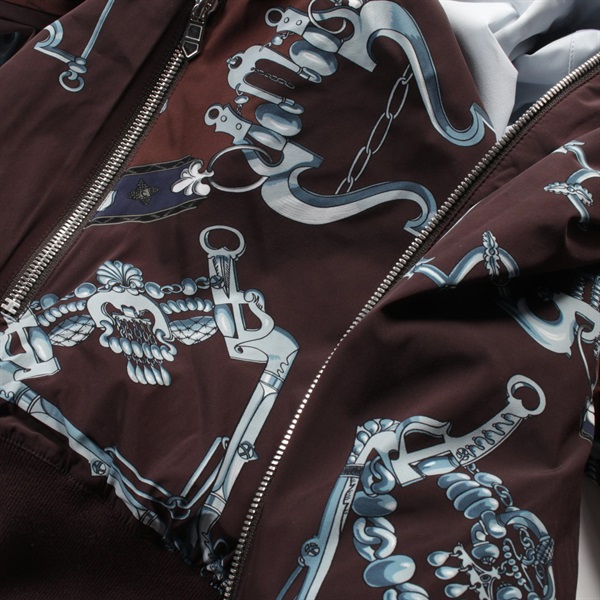 HERMES MORS et Gourmettes ジャケット ブルゾン 50 HERMES MORS et Gourmettes ジャケット ブルゾン 50 エルメス HERMES