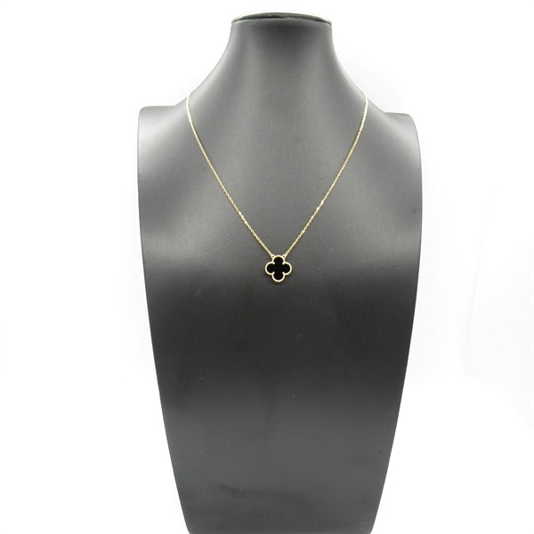 美品【ブラックオニキス✤大きなドロップカット】ヴィンテージネックレス 925刻印 ヴァンクリーフ＆アーペル(Van Cleef & Arpels)ヴァンクリーフ