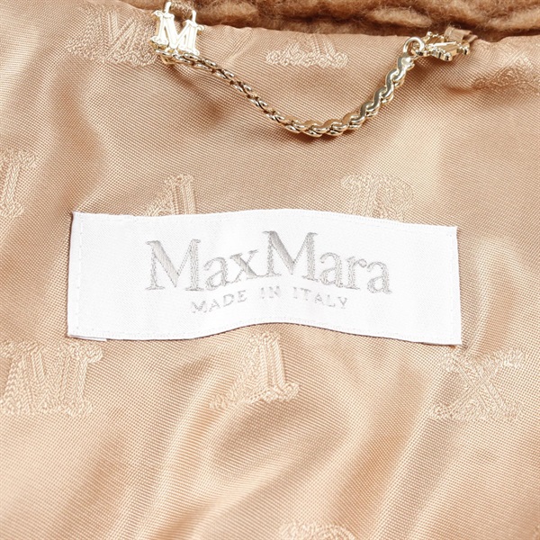 値下げ　MaxMara KABIR ロゴポンチョ　カバー付き　白タグ マックスマーラ Max Mara ケープ コート テベ テディベア ケープ