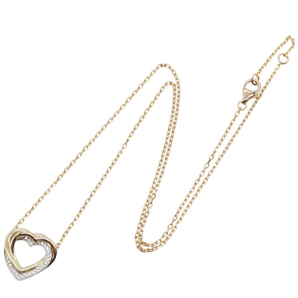 カルティエ(CARTIER)カルティエ トリニティ ハート ダイヤ ネックレス