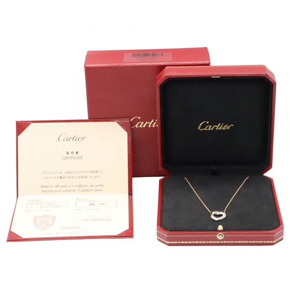 カルティエ(CARTIER)カルティエ トリニティ ハート ダイヤ ネックレス