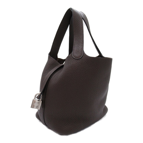 ◎お得な品◎ピコタンＰＭ バレニア ハンドバッグ エベヌ×シクラメン □Ｈ刻印 ◎お得な品◎ピコタンPM バレニア ハンドバッグ エベヌ×シクラメン