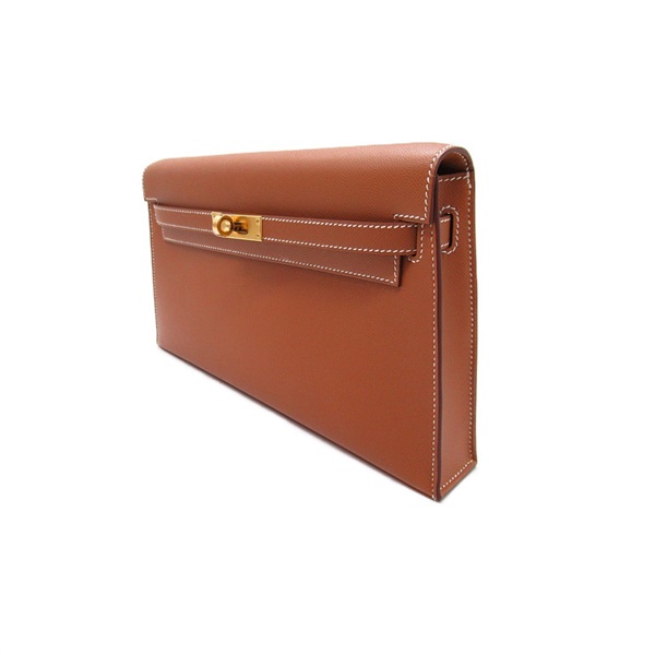 エルメス(HERMES)エルメス ケリーエラン ゴールド ショルダーバッグ 