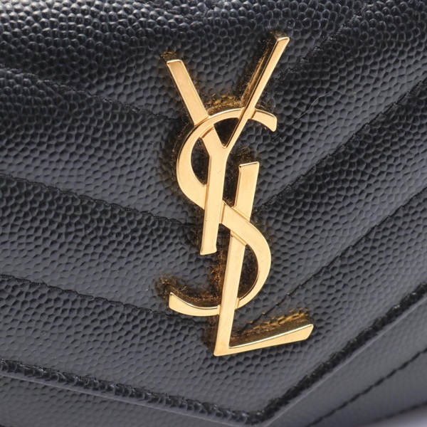 サンローラン三つ折り財布　美品 サンローランパリ(SAINT LAURENT PARIS)サンローランパリ モノグラム