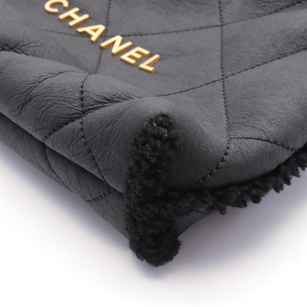 シャネル CHANEL マトラッセ シャネル22 ラージ ショルダーバッグ バッグ レザー レディース ブラック系 AS3262 【中古】 CHANEL - シャネル CHANEL マトラッセ シャネル22 ラージ ショルダー