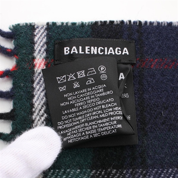 バレンシアガ(BALENCIAGA)バレンシアガ タータンチェック マフラー