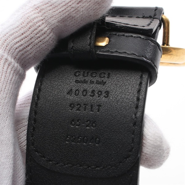 グッチ(GUCCI)グッチ ダブルGバックル GGスプリーム ワイド ベルト